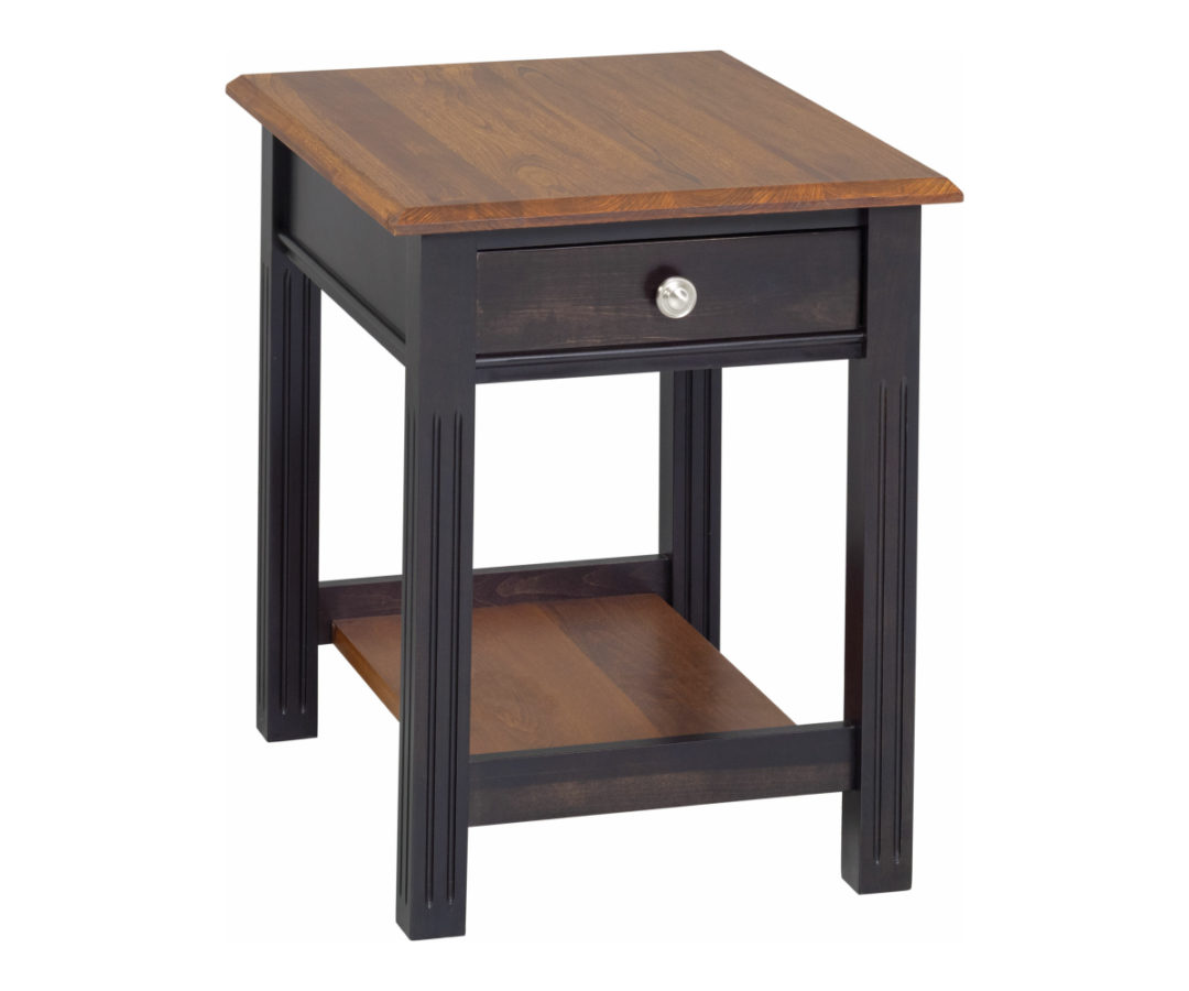 Fluted End Table The Factory Furniture