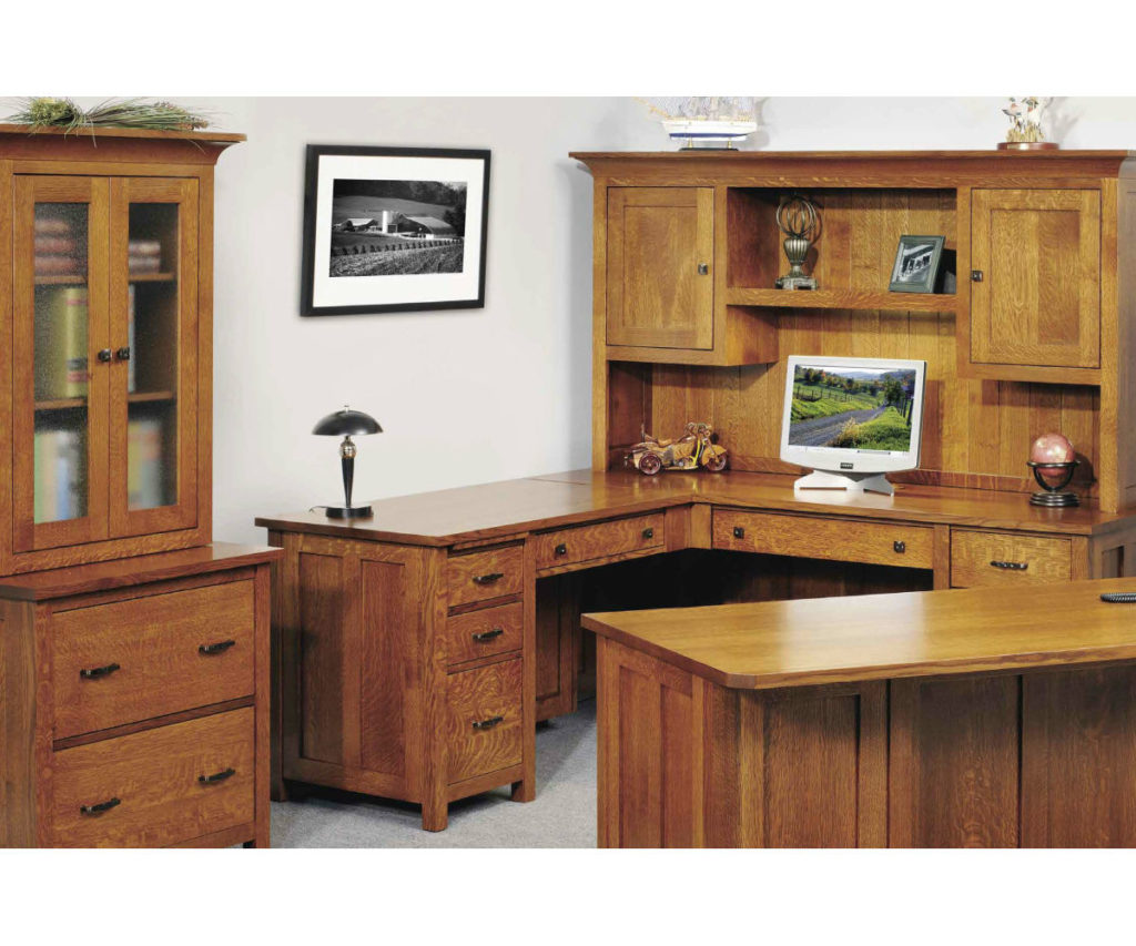 Coventry Mission L Desk With Hutch The Factory Furniture