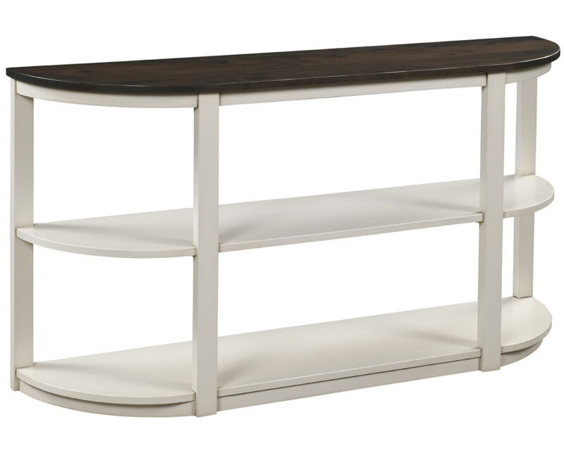 Bookshelf Demilune Sofa Table