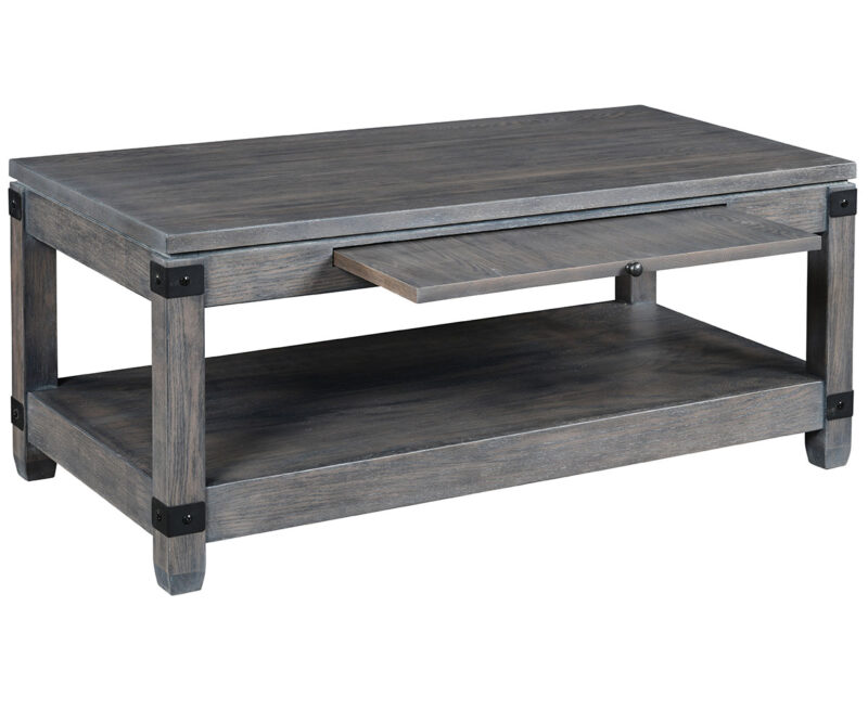 Antigo Cocktail Table with Metal Brackets