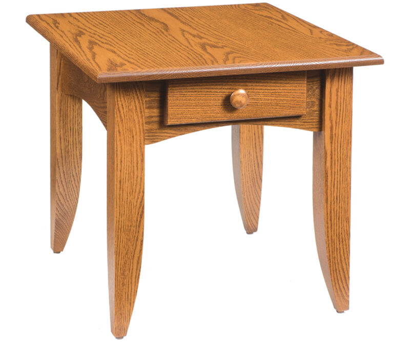 Modern Mission End Table - 22"W