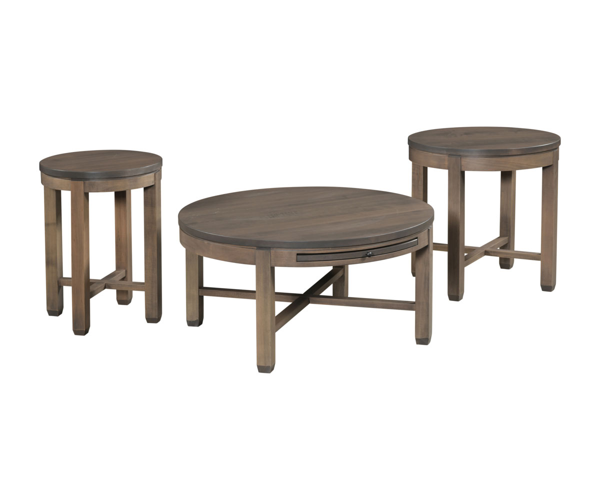 Antigo X Round End Table - 24" - Image 2