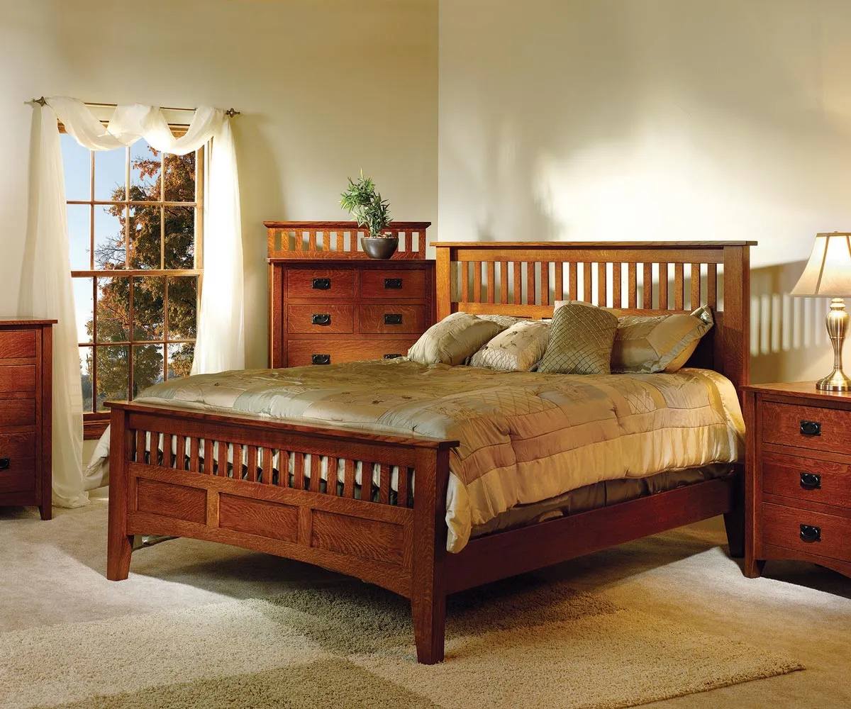 Mission Antique Bed - Image 4