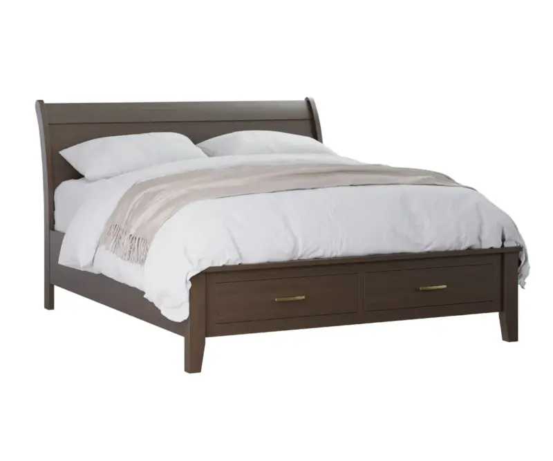 Lakeside Bed with Storage Footboard