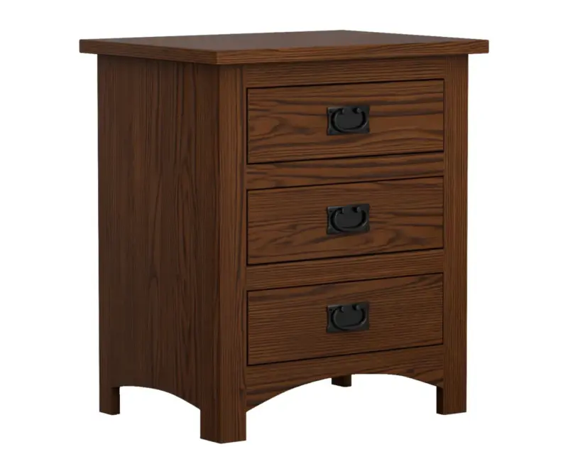Siesta Mission 3 Drawer Nightstand