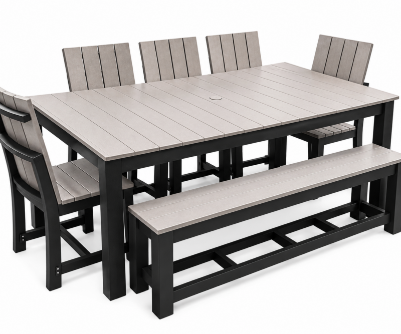 MODERN POLY 96" COUNTER HT TABLE SET <span style="color: #ff0000;">Sale $3,999!</span>