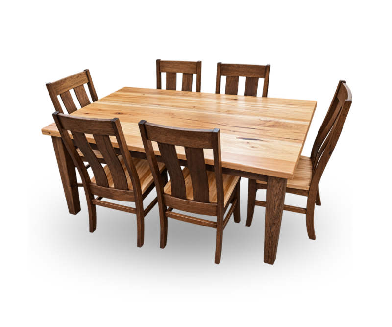 SUNRISE RUSTIC HICKORY TABLE SET <span style="color: #ff0000;">Sale $2,999!</span>